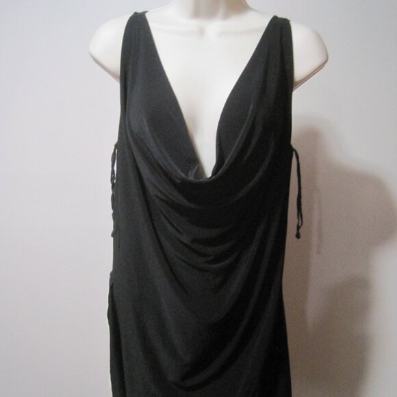 Michael Kors Tops - Michael Kors Women's Black Blouse Size Medium Cowl Neck Sleeveless Side Zipper